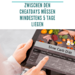 Zwischen den Cheatdays müssen mindestens 5 Tage liegen